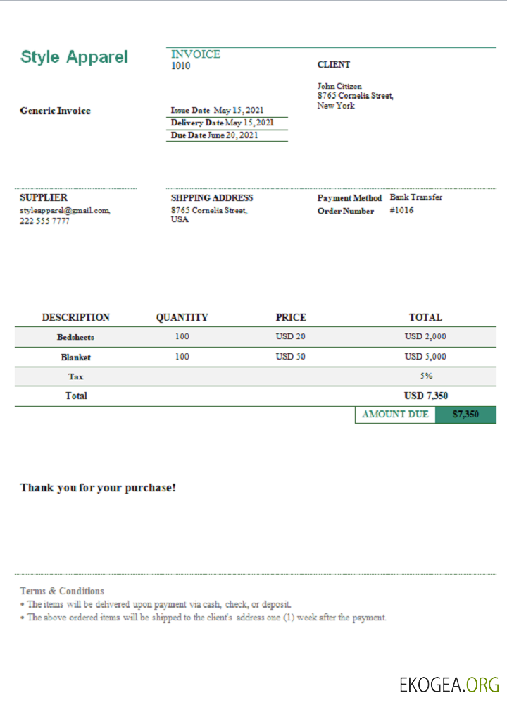 Facture USA Style Apparel